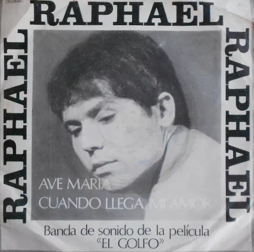 Raphael Ave Maria Single Vinilo con portada argentina - Disco coleccionable poco común de 8 pistas