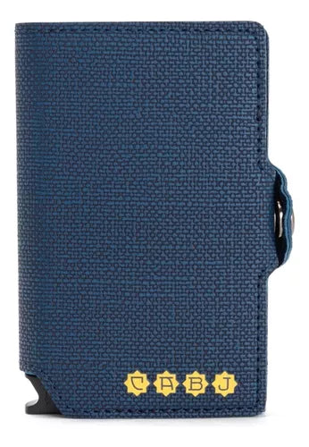 Official CABJ Xeneize Double Blue RFID Wallet - Secure Licensed Boca Juniors Product by Kyma