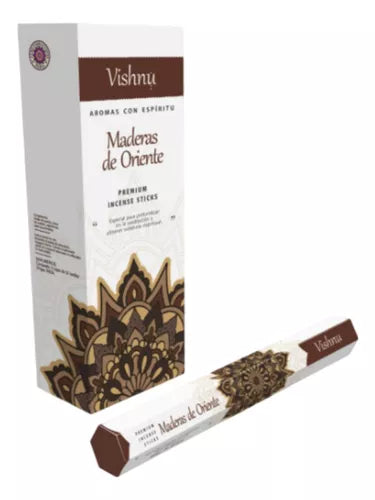 Vishnu Premium Incense Sticks - 6 Hexagonal Boxes | Imported from India | Long-Lasting Aromatherapy