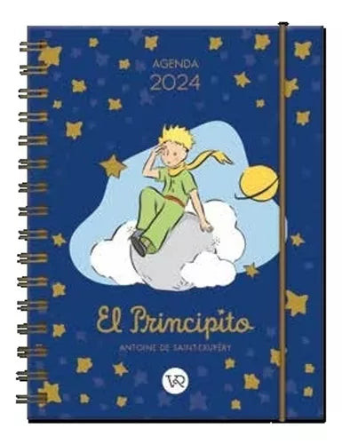 2024 Planner - El Principito - Blue Hardcover Journal