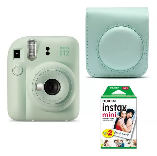 Fujifilm Instax Mini 12 Camera Kit + 20 Photos + Case - Capturing Moments in Style
