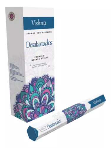 Vishnu Premium Incense Sticks - 6 Hexagonal Boxes | Imported from India | Long-Lasting Aromatherapy