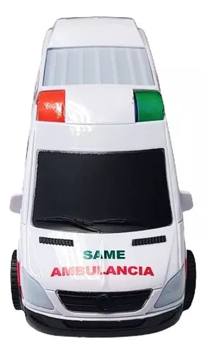 Faydi Ambulance Truck with Lights & Sound - Battery-Powered Same Ambulance Toy - 20cm - White