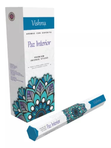 Vishnu Premium Incense Sticks - 6 Hexagonal Boxes | Imported from India | Long-Lasting Aromatherapy