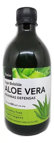 Natier Aloe Vera Natural Maximum Defense 500 ml - Supports Digestion and Immune Health