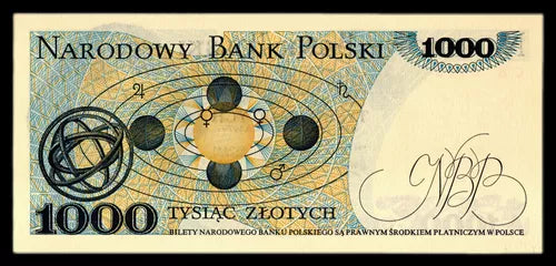 Socialist Poland 1000 Zlotych 1979, Copernicus UNC - Rare Polish Currency Note, Republic People’s Banknote