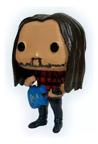 Dave Grohl Foo Fighter Custom Rock Artist 3D Collectible Figure Funko Pop Style