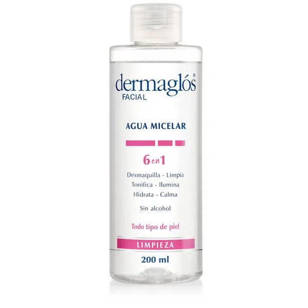 Dermaglós 6 - in - 1 Micellar Water: Cleanse, Tone, Illuminate, Hydrate & Soothe - Purifying Efficacy
