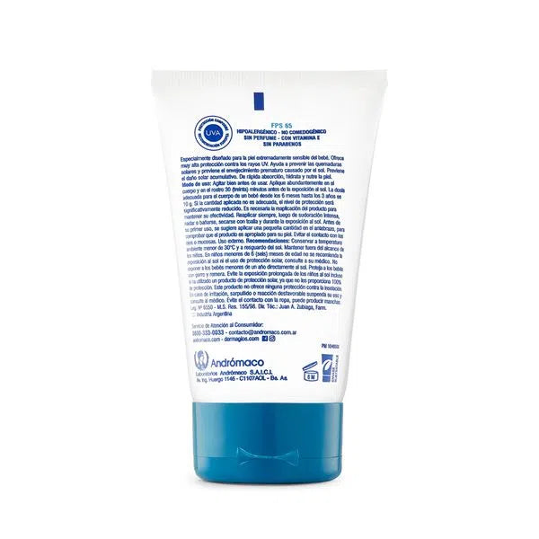 Dermaglós Baby Sunscreen FPS 65 - Gentle on Delicate Baby Skin - Water - Resistant & Non - Irritating - Recommended from 6 Months