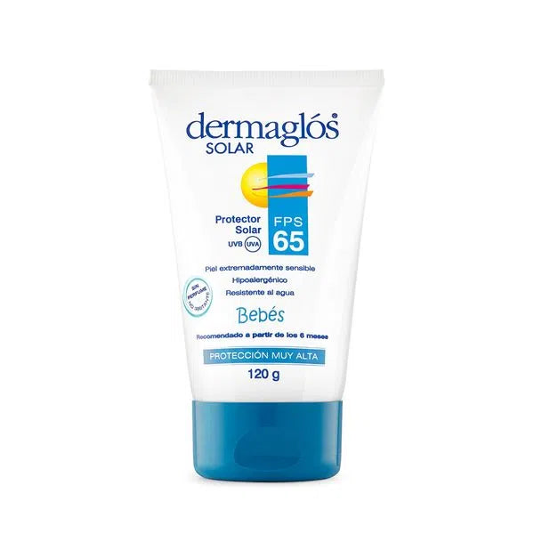 Dermaglós Baby Sunscreen FPS 65 - Gentle on Delicate Baby Skin - Water - Resistant & Non - Irritating - Recommended from 6 Months