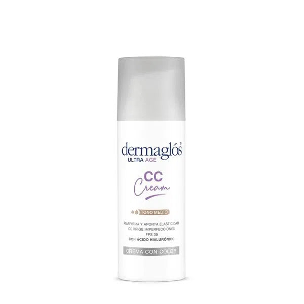 Dermaglós CC Cream: Illuminating, Hypoallergenic Facial Cream for Sensitive Skin, SPF 30 - 50 g
