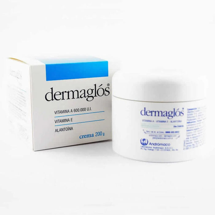 Dermaglós Cream with Vitamin A 600.000 UI, Vitamine E, Allantoin (200 g / 7.05)