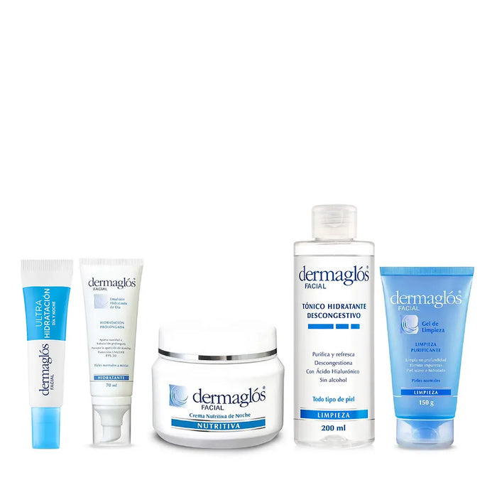 Dermaglós Facial Care Routine for Normal to Combination Skin - Unleash Radiance Every Day