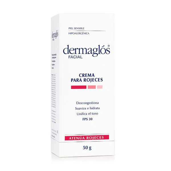 Dermaglós Facial Cream SPF 30 – Skin Protection & Redness Relief, 50 ml