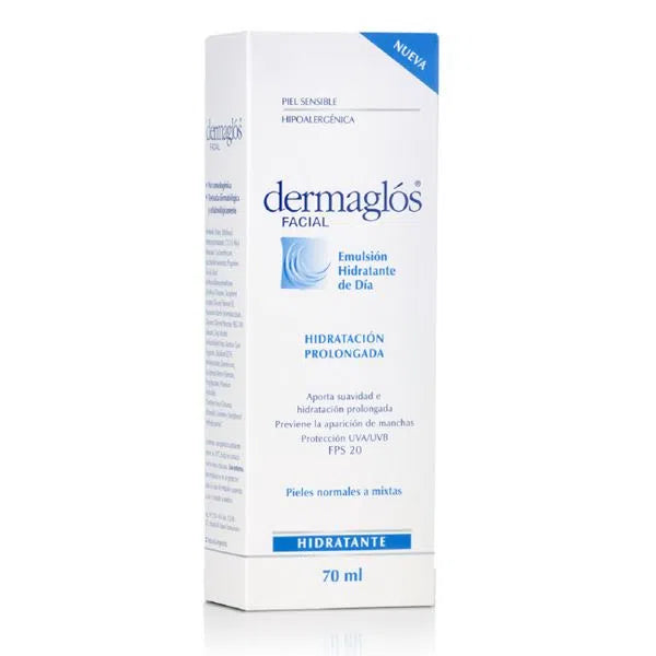 Dermaglós Facial Emulsion for Normal to Combination Skin - Deep Hydration for Soft & Luminous Skin