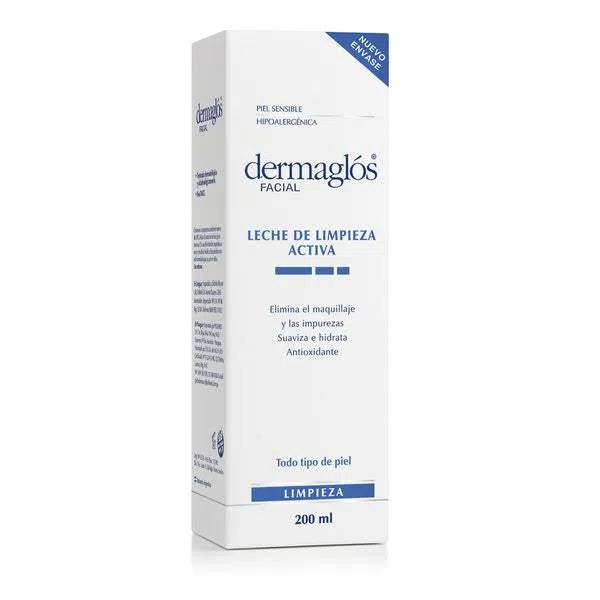 Dermaglós Facial Milk with Vitamin A & E - Hydrating Cleanser 200 ml