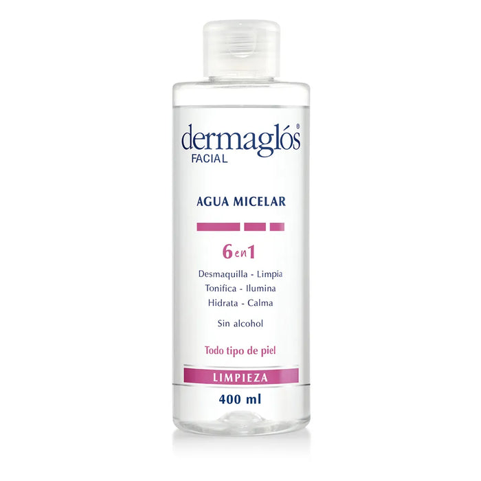 Dermaglos Micellar Water 6-in-1 - All-in-One Cleansing Solution 400ml