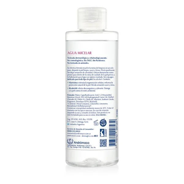 Dermaglós Micellar Water 6 - in - 1 – Cleanse, Tone, Illuminate, Hydrate & Soothe, Alcohol - Free