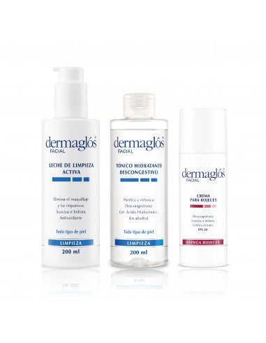 Dermaglós Redness-Relief Facial Kit for Sensitive Skin - Complete Skincare Routine
