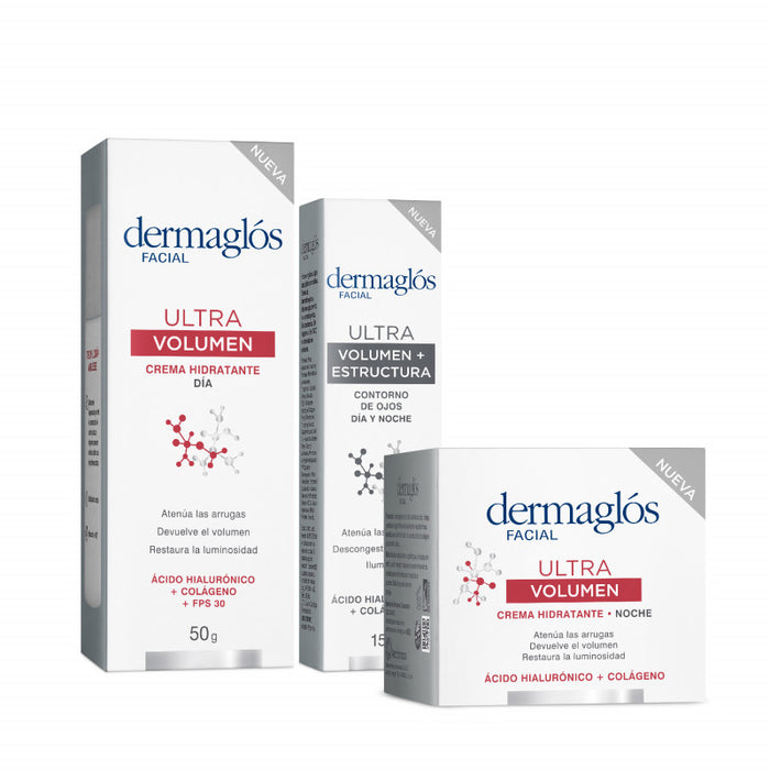 Dermaglós Ultimate Volume Facial Kit: Day Night Eye Cream - Dermaglós