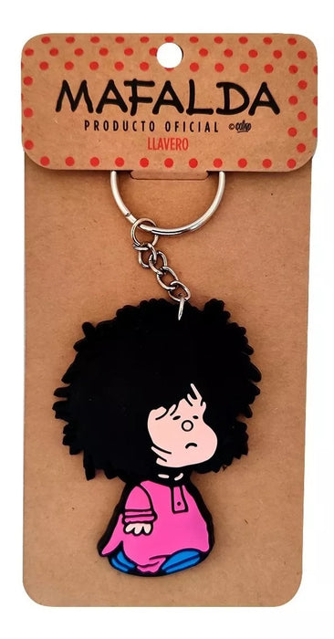 Despeinada Mafalda Rubber Keychain - Fun Character Collection