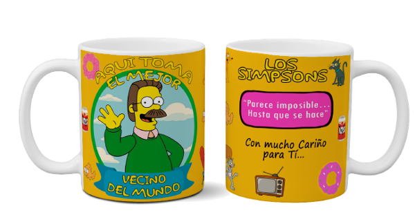 Devansha Funny Ned Flanders Mug "The Best Neighbor": Add a Smile to Your Day with This Unique Cup
