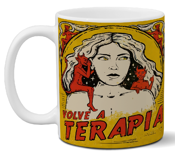 Devansha Funny Memes Mug ''Volvé a Terapia'': Add a Smile to Your Day with This Unique Cup