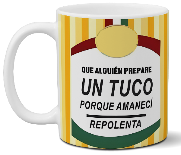 Devansha Funny Memes Mug ''Amaneci Re Polenta'': Add a Smile to Your Day with This Unique Cup