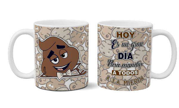 Devansha Funny Memes Mug ''Caca'': Add a Smile to Your Day with This Unique Cup