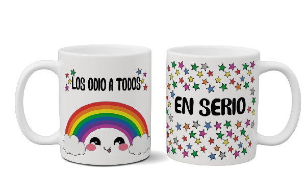 Devansha Funny Memes Mug ''Los Odio A Todos'': Add a Smile to Your Day with This Unique Cup