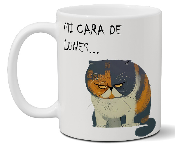 Devansha Funny Memes Mug ''Mi Cara De Lunes'': Add a Smile to Your Day with This Unique Cup