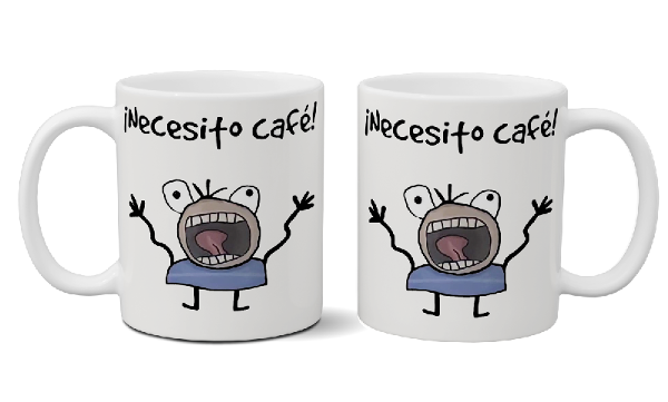 Devansha Funny Memes Mug ''Necesito Cafe'': Add a Smile to Your Day with This Unique Cup