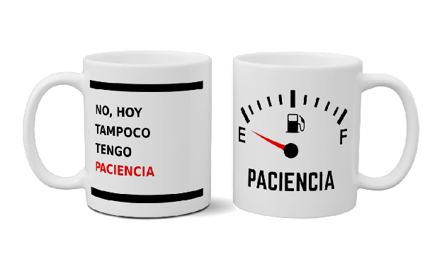 Devansha Funny Memes Mug ''Paciencia'': Add a Smile to Your Day with This Unique Cup