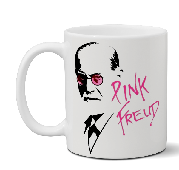 Devansha Funny Memes Mug ''Pink Freud'': Add a Smile to Your Day with This Unique Cup