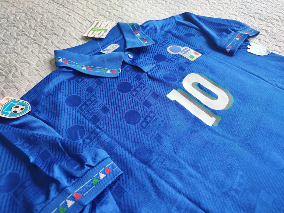 Diadora Italia Retro 1994 World Cup Jersey - Baggio 10 - Unprinted or With Iconic Player Print