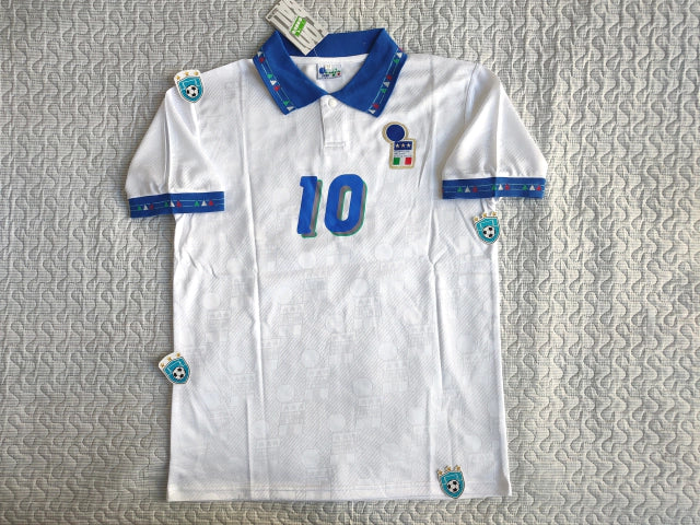 Diadora Italy Retro 1994 World Cup Alternate Baggio 10 Jersey - Vintage Football Fan Apparel