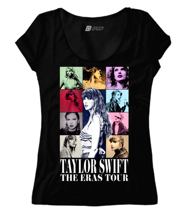 Taylor Swift Women's The Eras Tour 02 Premium Quality Cotton T-shirt - 100% Cotton Tees - Remera Taylor Swift The Eras Tour 02 Mujer