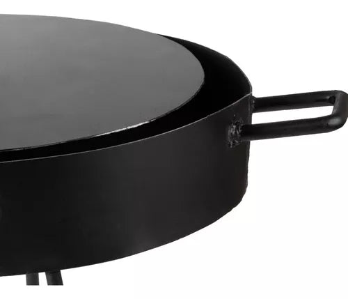 Disco Arado 40 cm Paella Disc Cooker with Detachable Legs and Lid - Ultimate Outdoor Cooking Experience