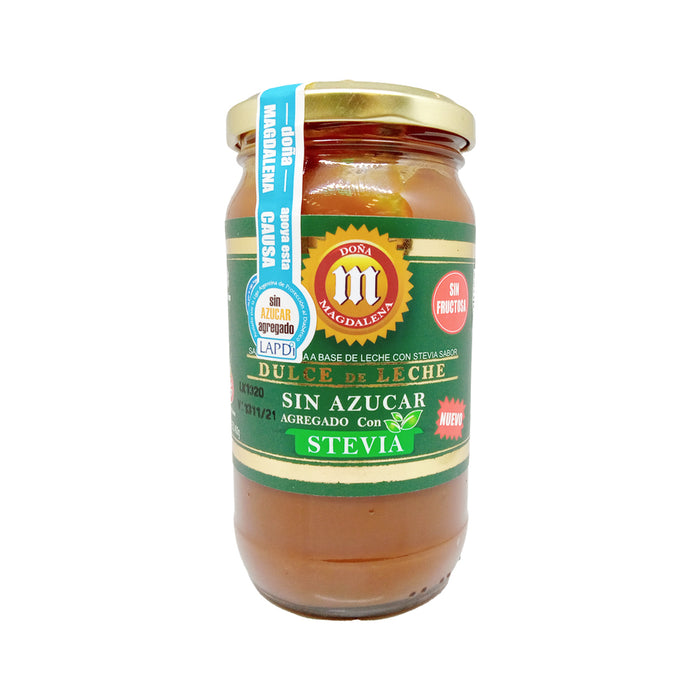 Doña Magdalena Sin Fructosa Dulce de Leche Sweetened with Stevia - Fructose & Gluten Free, 400 g / 14.1 oz