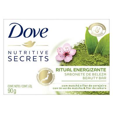 Sabonete Dove Jabón Nutritive Secrets com Creme Hidratante Beauty Bar com Matcha e Flor de Sakura, 90 g / 3,17 oz 
