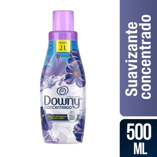 Downy Concentrado Lirios de Campo Laundry Fabric Conditioner for Hand-Washing or Washing Machine, 500 ml / 16.9 fl oz