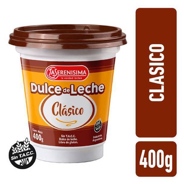 La Serenisima Dulce de Leche Classic, Soft Recipe (400 g / 14.1 oz)