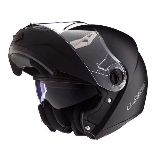 LS2 Modular Helmet 370 - Matte Black - Ideal for All Trips - Best Tech, Comfort & Safety Guaranteed