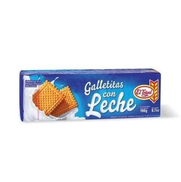 El Trigal Galletitas con Leche Classic Sweet Milk Cookies - Originais do Uruguai, 190 g / 6,7 oz ea (pacote com 3) 
