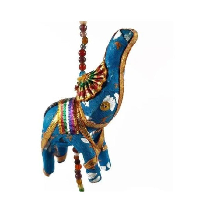 Elephants Decorative Garland Traditional Indian Five Elephant Hanging Door with Bell, 85 cm / 33.5" approx