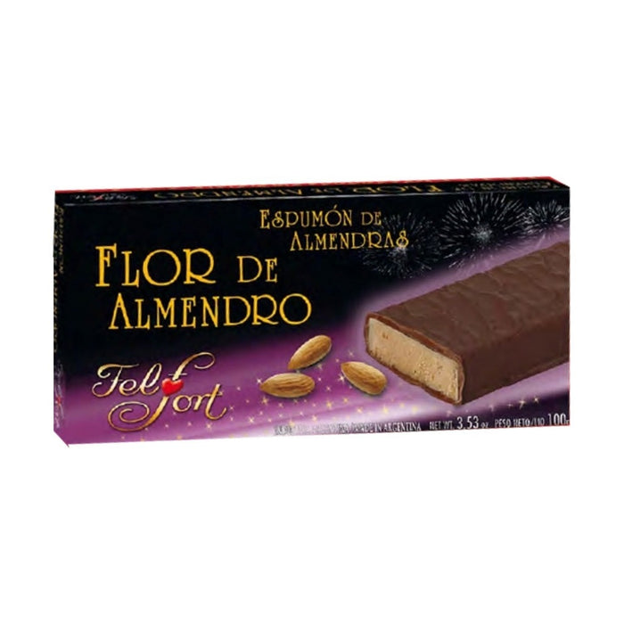 Espumón de Almendras Soft Nougat Almond Torrone by FelFort, 100 g / 3.53 oz bar