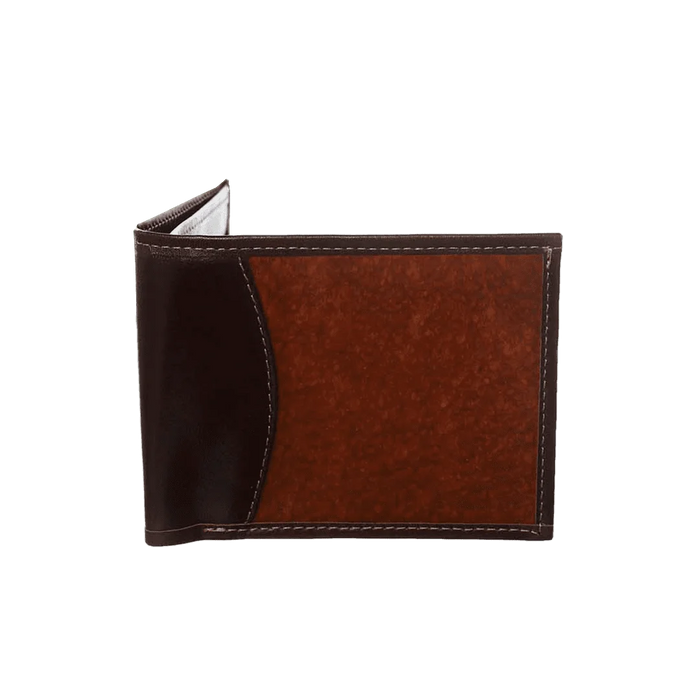Estilo Austral Bifold Carp Leather Wallet with Dual Cardholder and Clear ID Window