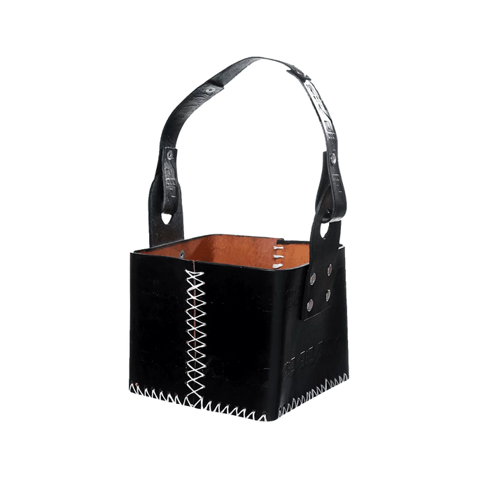 Estilo Austral | Handcrafted Artisanal Leather Vaqueta Mate Basket | Canasta Matera
