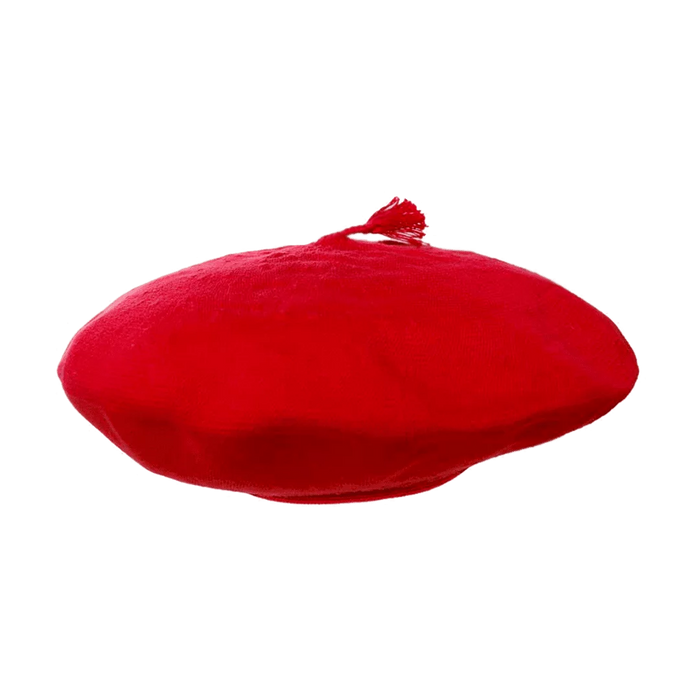 Estilo Austral | Handmade 30 cm Solid Color Beret - Stylish, Handcrafted Headwear | Boina de Hilo Lisa
