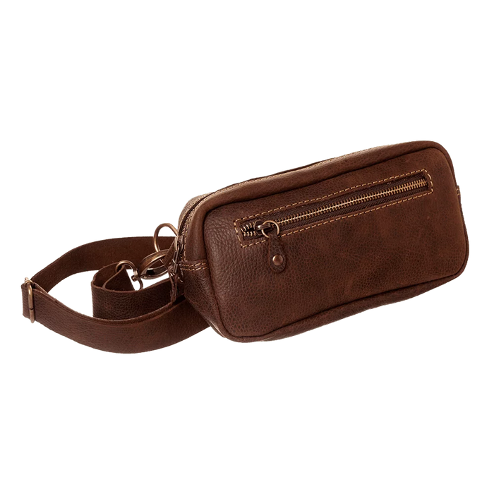 Estilo Austral | Handmade Leather Waist Bag with Front and Top Closure